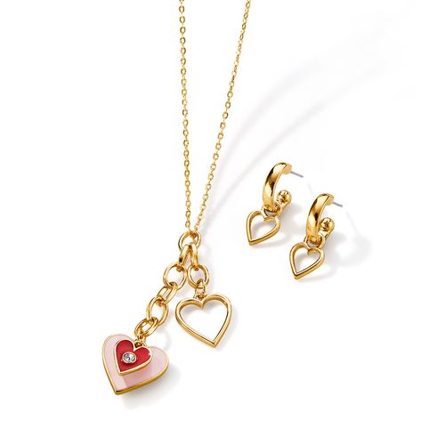 Estuche Collar + Aretes Desire Hearts