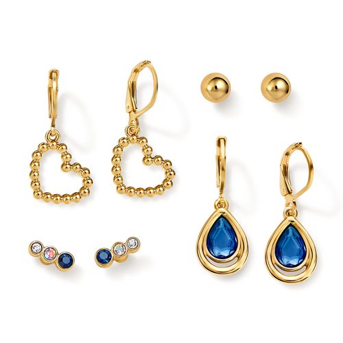 Set de Aretes x4 Blue Nova