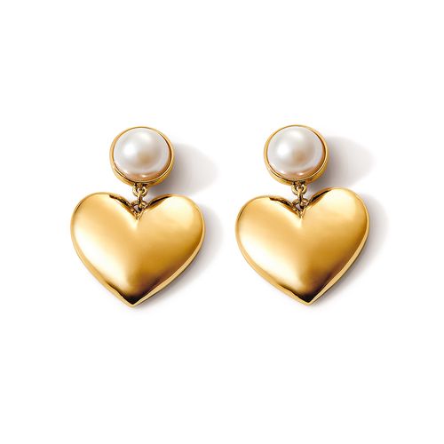 Aretes Heart of Gold
