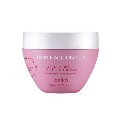 Crema Facial Hidra Nutritiva 25+ Triple Acción Max, 120 g