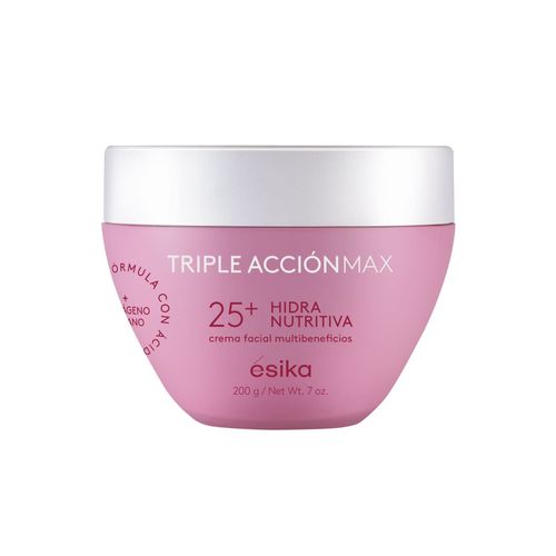 Crema Facial XL Hidra Nutritiva 25+ Triple Acción Max, 200 g