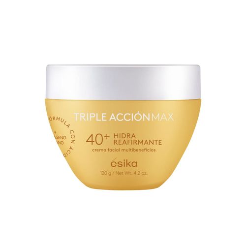 Crema Facial Hidra Reafirmante 40+ Triple Acción Max, 120 g