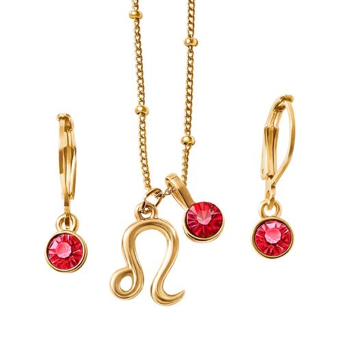 Set Collar + Aretes Leo