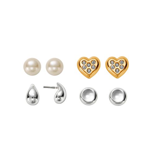 Set Aretes x4 Snowy Love