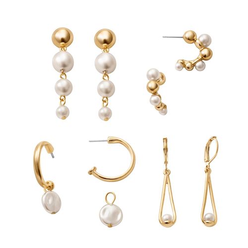 Set Aretes x4 Dream Pearls