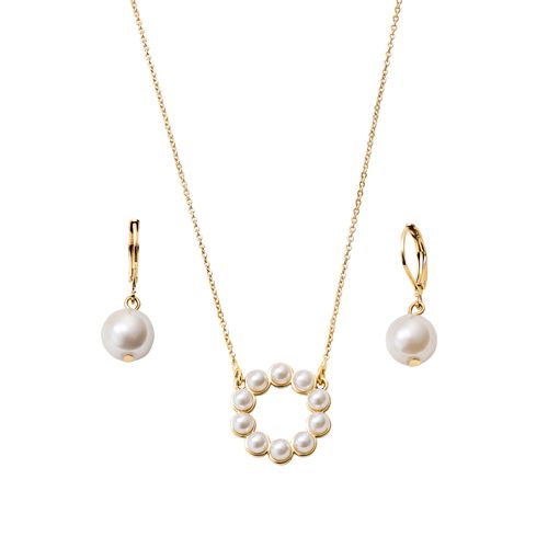 Set Collar + Aretes Pearl Days