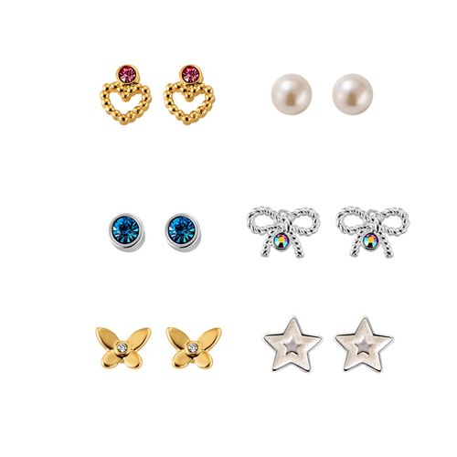 Set Aretes x6 Sweet Charm