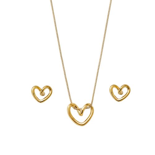 Set Collar + Aretes Tender Heart